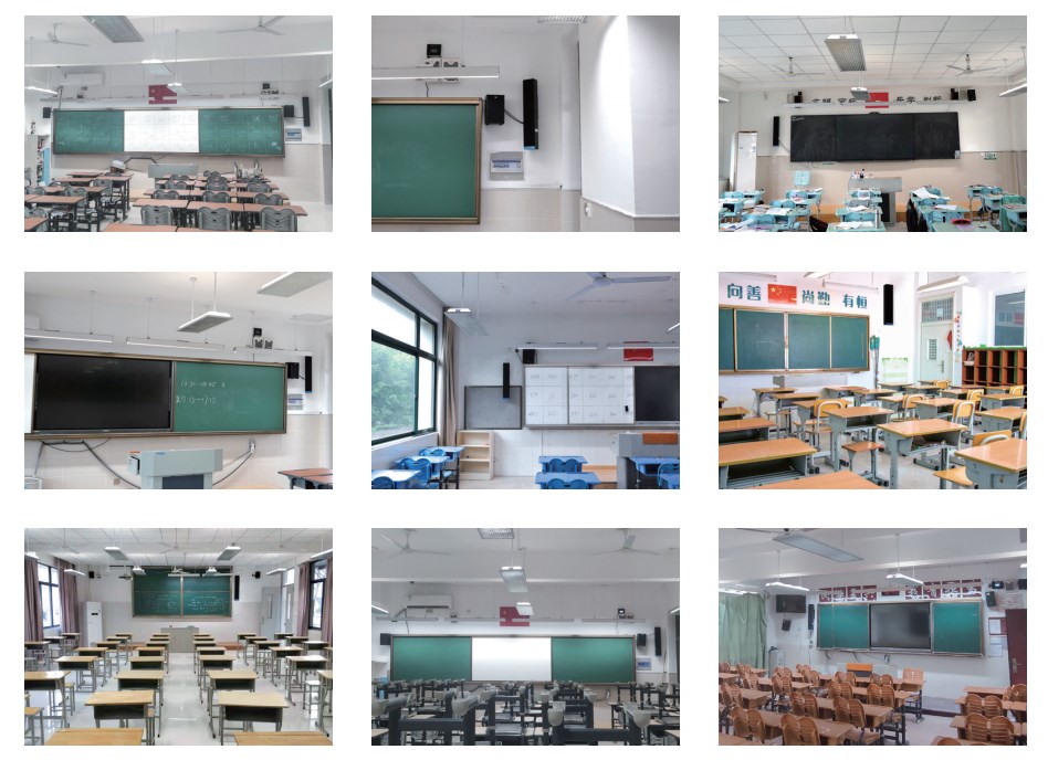 教室均衡擴(kuò)聲音響安裝示例