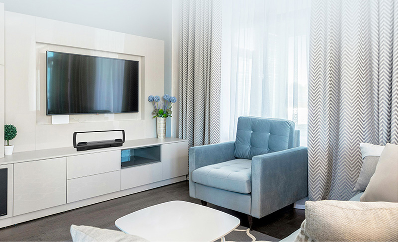 清聽聲學T2電視輔聽音箱可根據(jù)不同電視場景匹配不同聽音模式