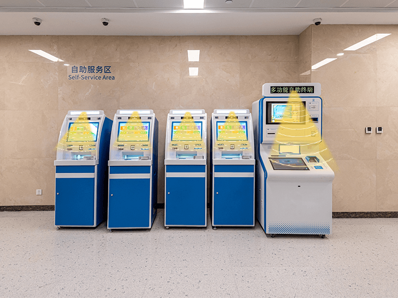醫院自助終端定向發聲示意圖