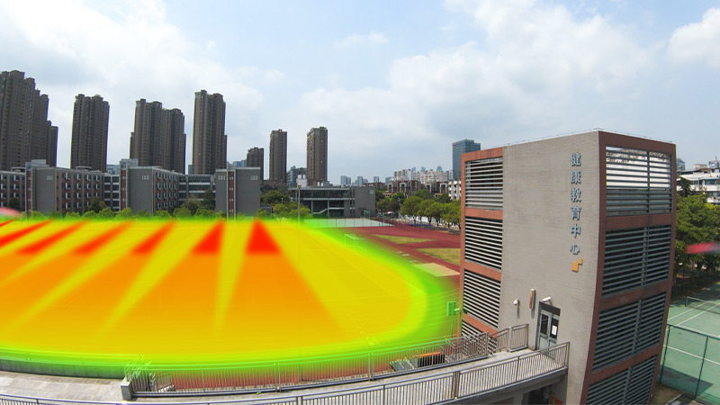 清聽聲學(xué)靜音操場(chǎng)系統(tǒng)，定向發(fā)聲，不擾民